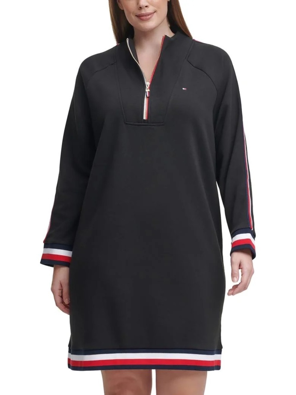 Tommy Hilfiger Womens Casual Mini Sweatshirt Dress